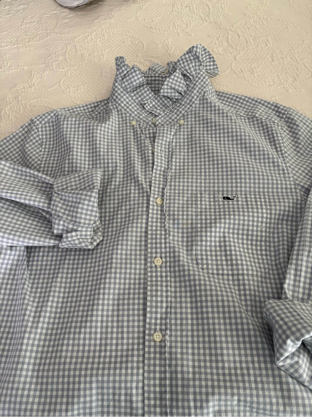 Vineyard Vines Gingham + Ruffle - Picture 4 of 7